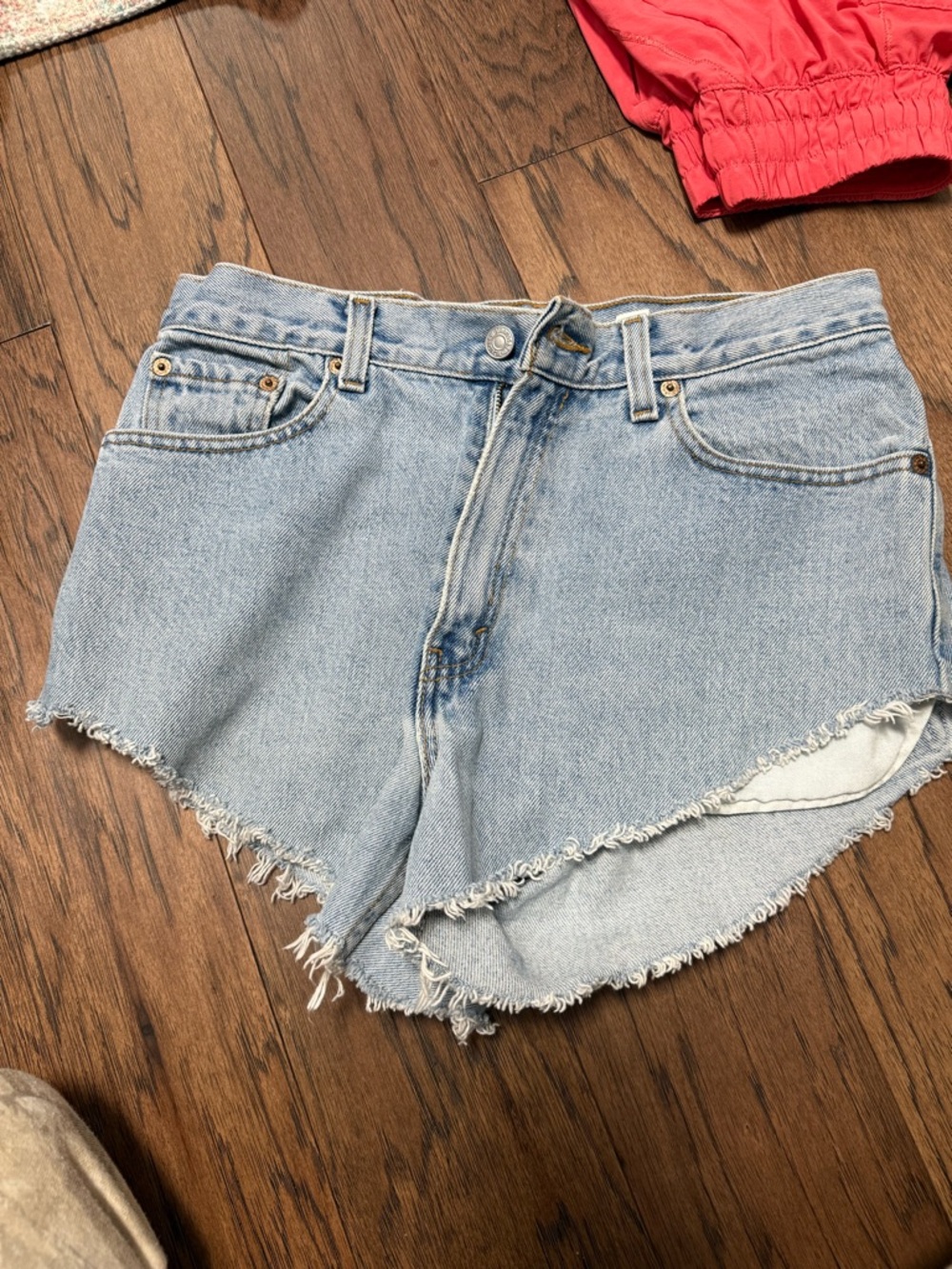 Levi’s (size 28?) Light Blue Denim Cutoff Shorts - Women